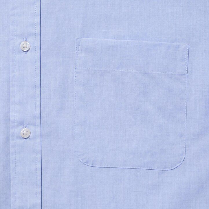 moške srajce uniqlo extra fine cotton broadcloth regular fit z ovratnikom na gumbe bele barve