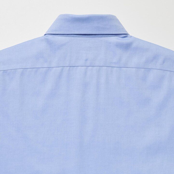 Črna moška srajca uniqlo super non iron slim fit s pol izrezanim ovratnikom