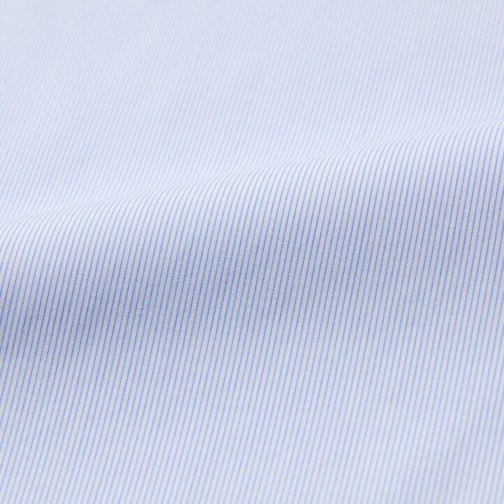 moške srajce uniqlo easyre stretch slim fit s črtastim ovratnikom in delnim izrezom modre barve