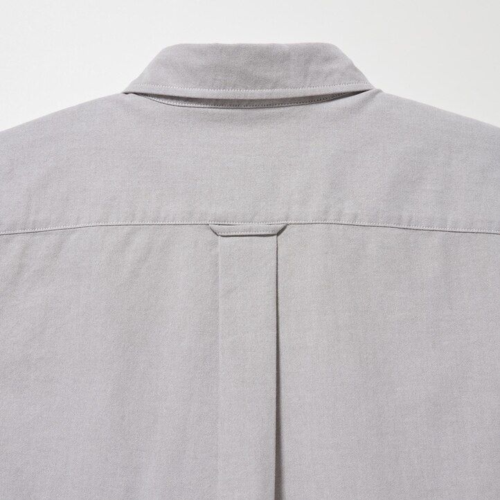 moške srajce uniqlo regular fit oxford z gumbi in ovratnikom bele barve