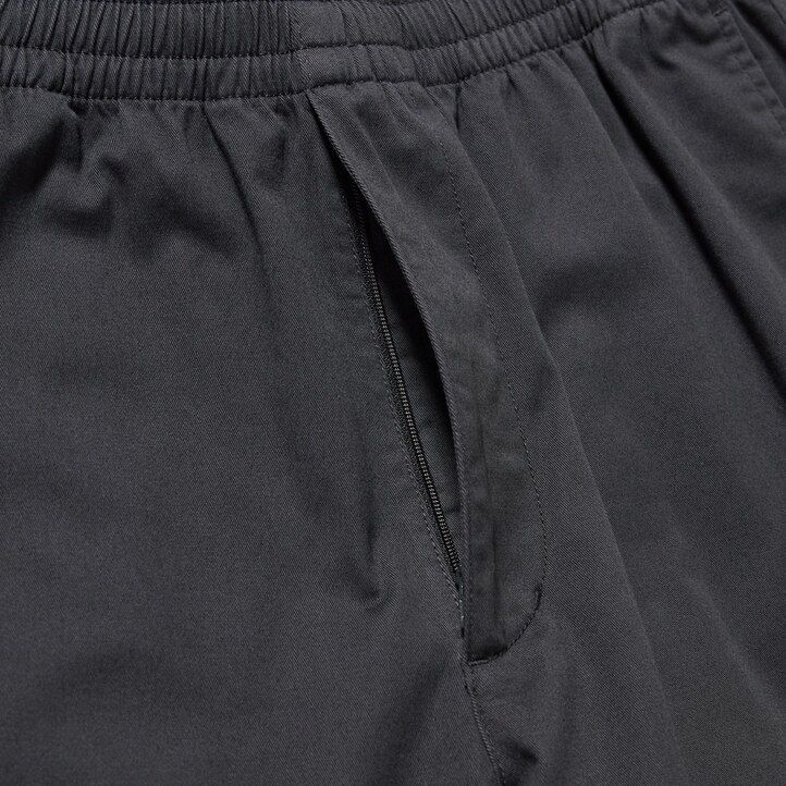 moške hlače uniqlo cotton relaxed fit do gležnjev temno sive