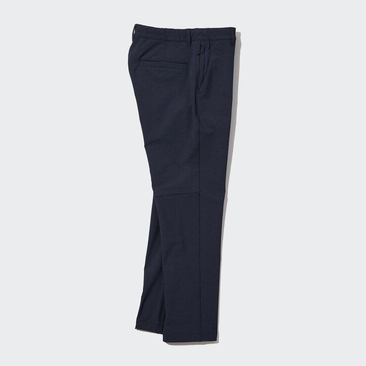 moške hlače uniqlo heattech easy črne