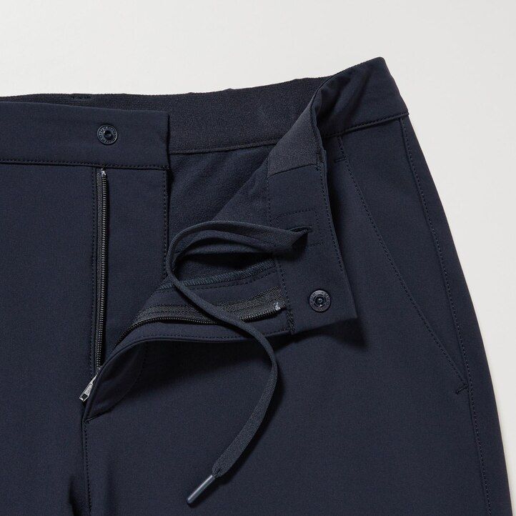 moške hlače uniqlo heattech easy črne