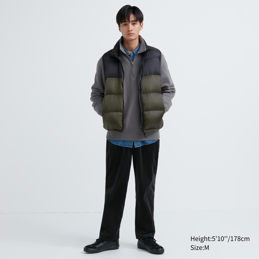 moške hlače uniqlo corduroy easy do gležnjev črne