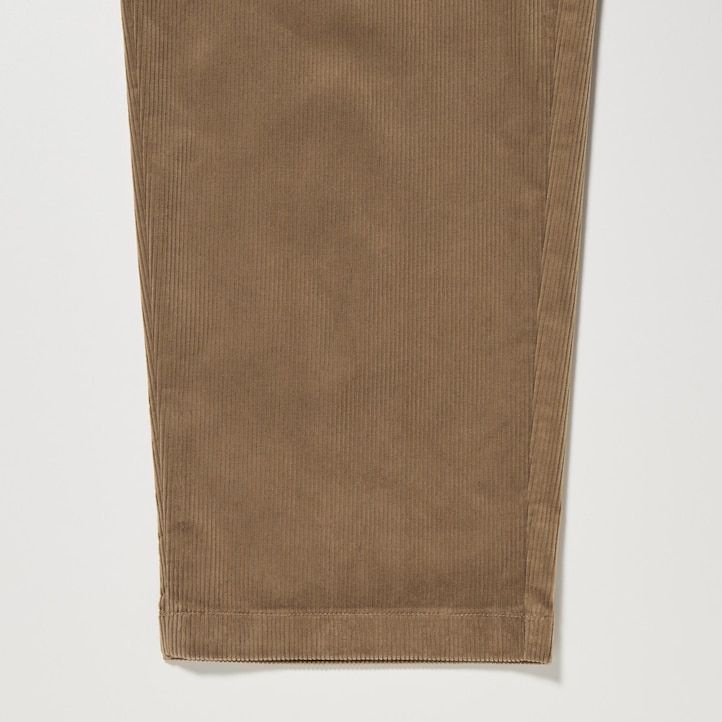 moške hlače uniqlo corduroy easy do gležnjev črne