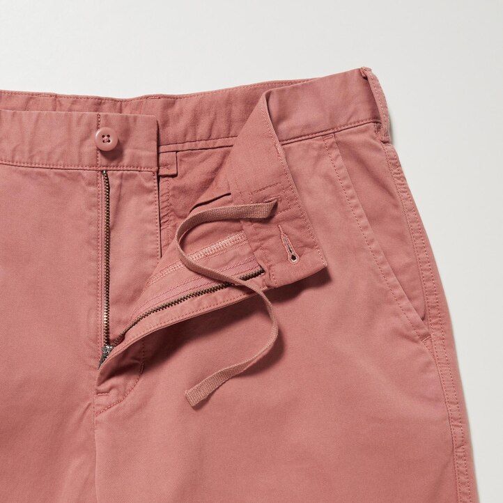 moške hlače uniqlo pink chino