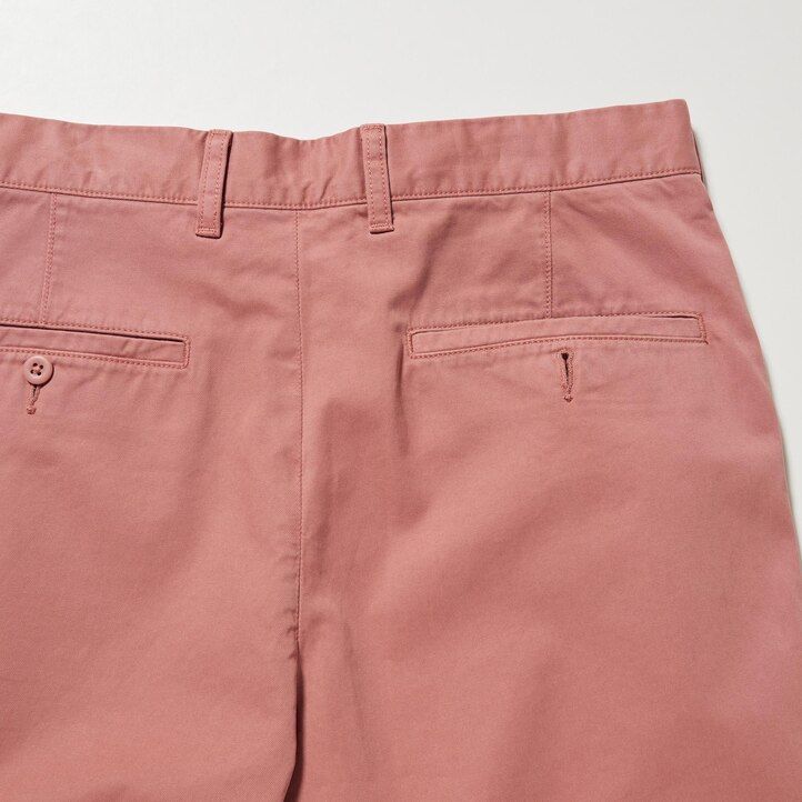 moške hlače uniqlo pink chino