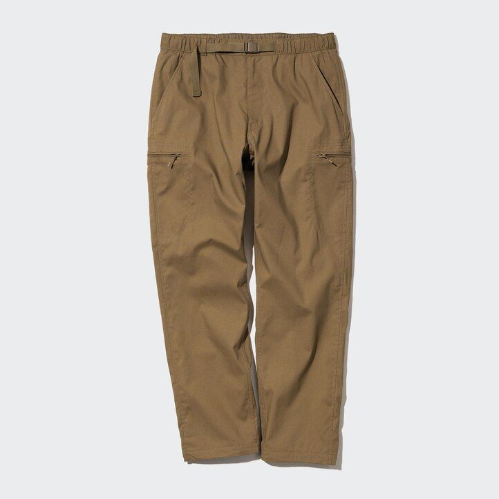 Črne moške hlače uniqlo heattech s toplo podlogo