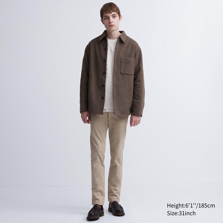 Črne moške hlače uniqlo slim fit chino