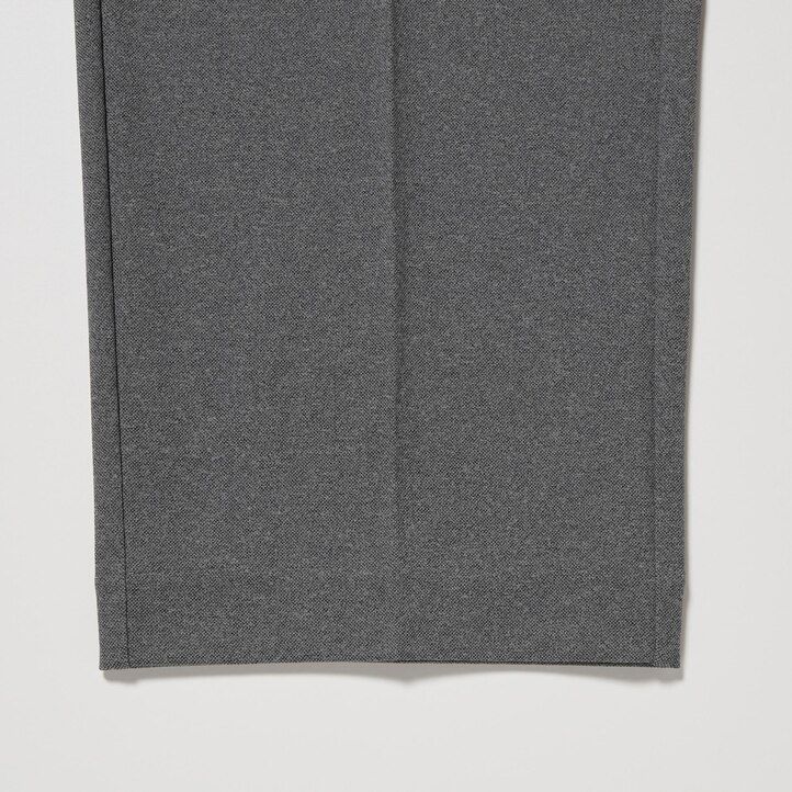 moške uniqlo smart ultra stretch hlače do gležnjev sive