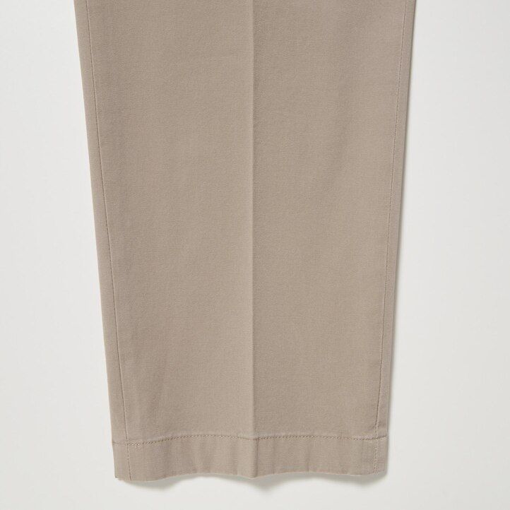 moške hlače uniqlo smart cotton do gležnjev v temno modri barvi