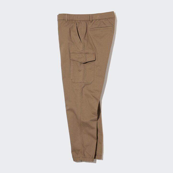 moške hlače uniqlorgo jogger olivne barve
