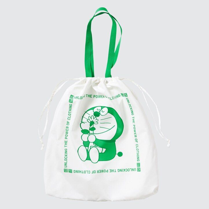 uniqlo doraemon ut reciklirana žepna torba za ženske torbe bele barve