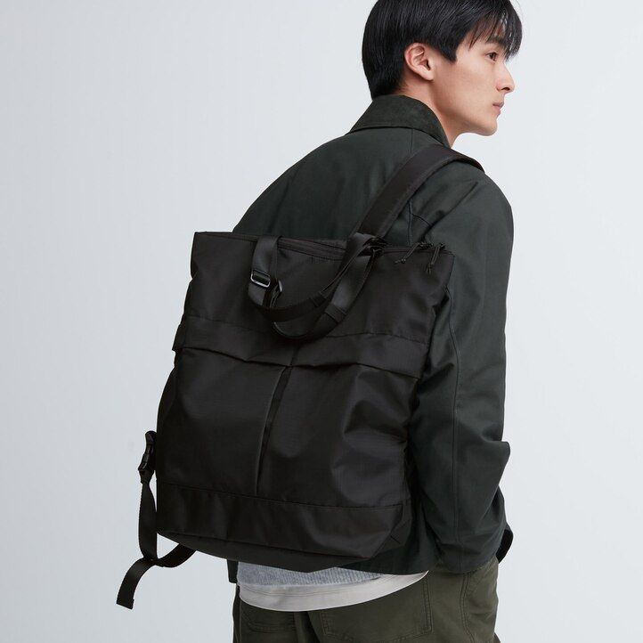 Črne ženske torbe uniqlo two way utility