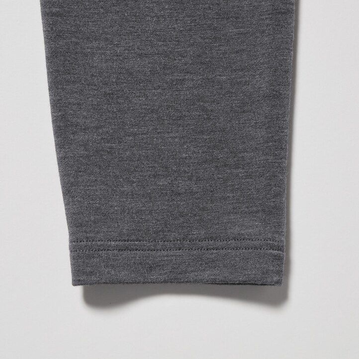 Ženske termo nogavice uniqlo heattech extra warm iz bombaža temno sive