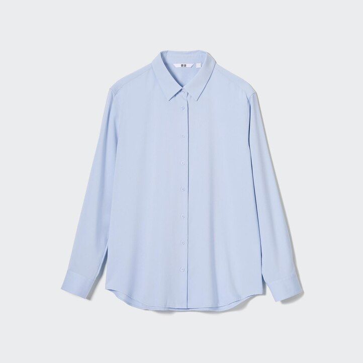 Ženska bluza z rokavi uniqlo iz rajona črna