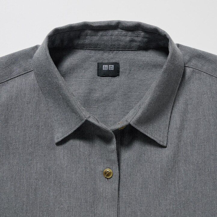 roza ženska bluza uniqlo z mehkimi krtačenimi rokavi
