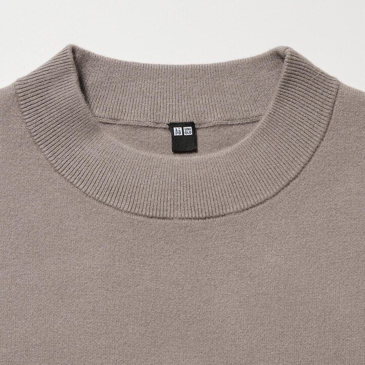 zelena ženska obleka z gladkimi rokavi uniqlo souffle yarn