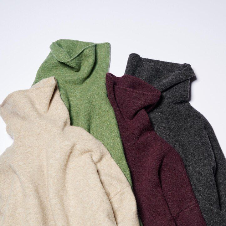 Ženska obleka z rokavi uniqlo souffle yarn zelene barve