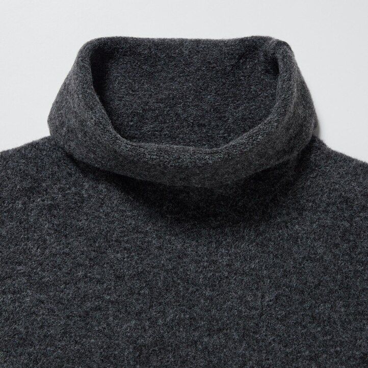 Ženska obleka z rokavi uniqlo souffle yarn zelene barve