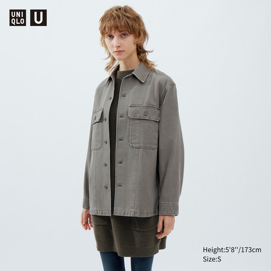 Ženske sive jeans jakne uniqlo