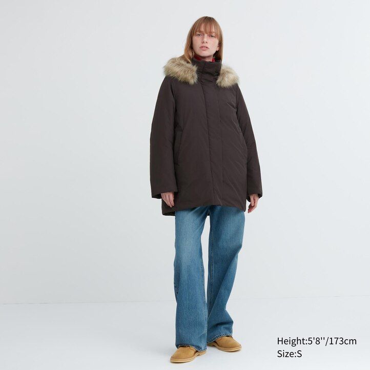Ženske puhove jakne uniqlo hybrid črne