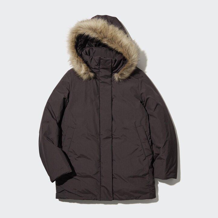 Ženske puhove jakne uniqlo hybrid črne
