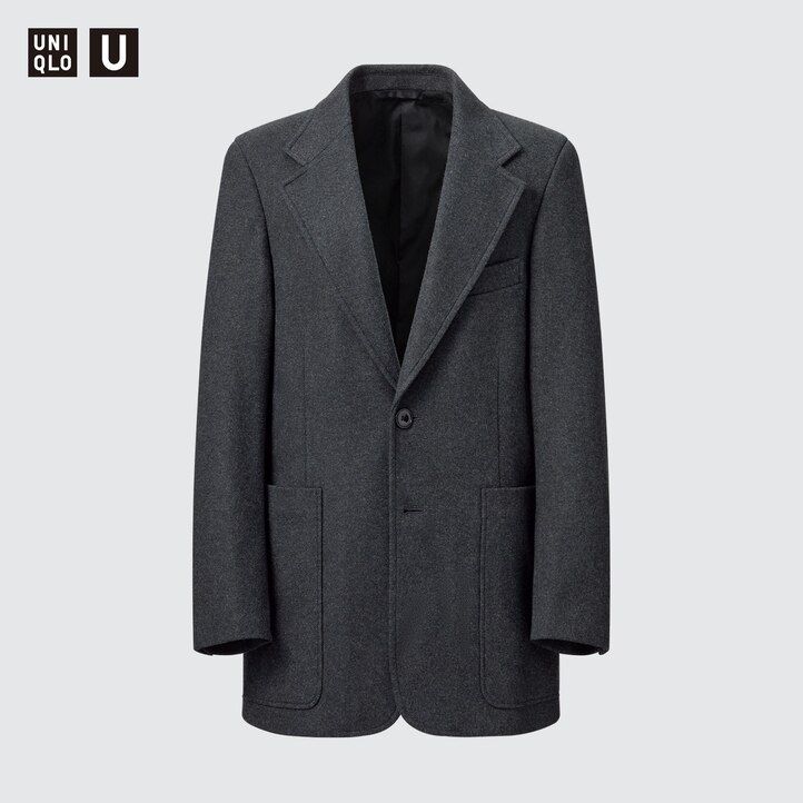 temno rjave ženske jakne uniqlo jersey krojene