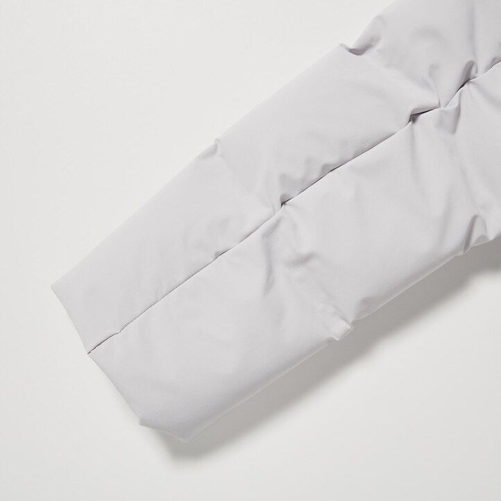 modre ženske brezšivne puhove jakne uniqlo