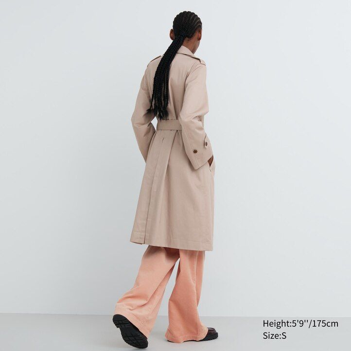 Ženske jakne uniqlo trench mornarsko modre
