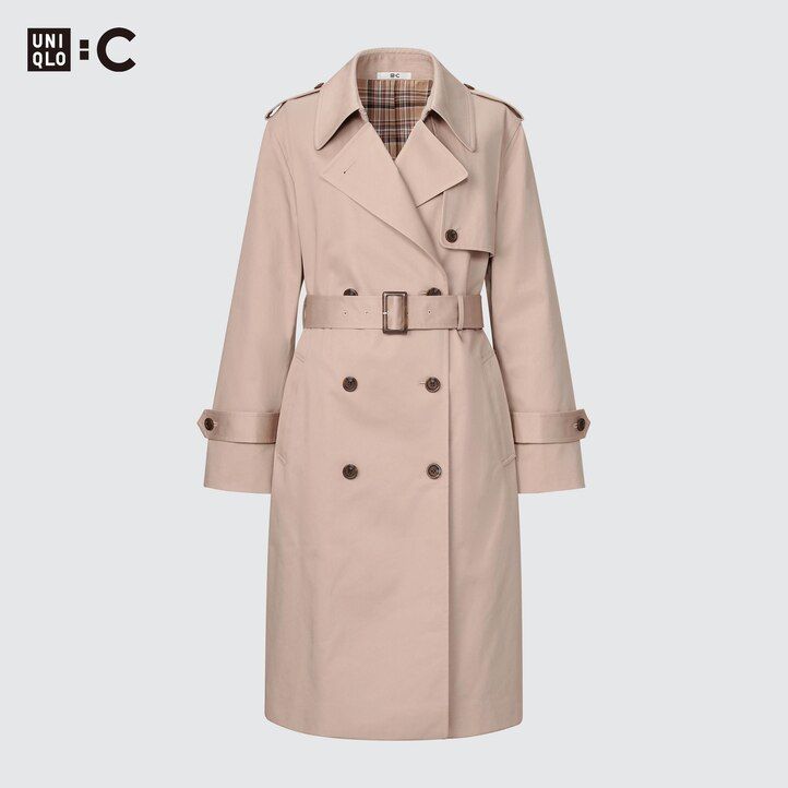 Ženske jakne uniqlo trench mornarsko modre