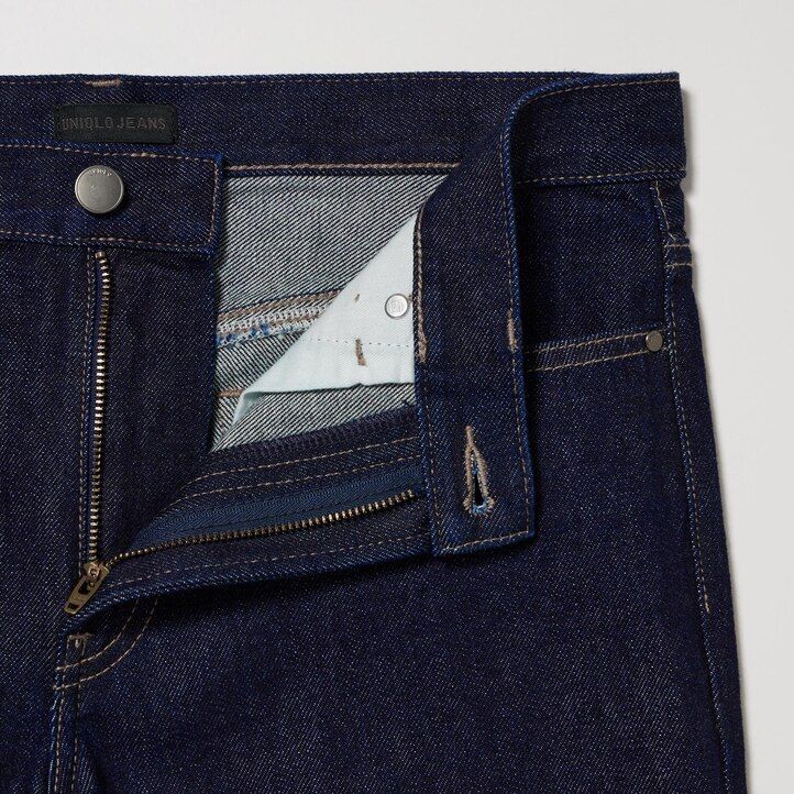 Ženske kavbojke uniqlo low rise baggy fit modre