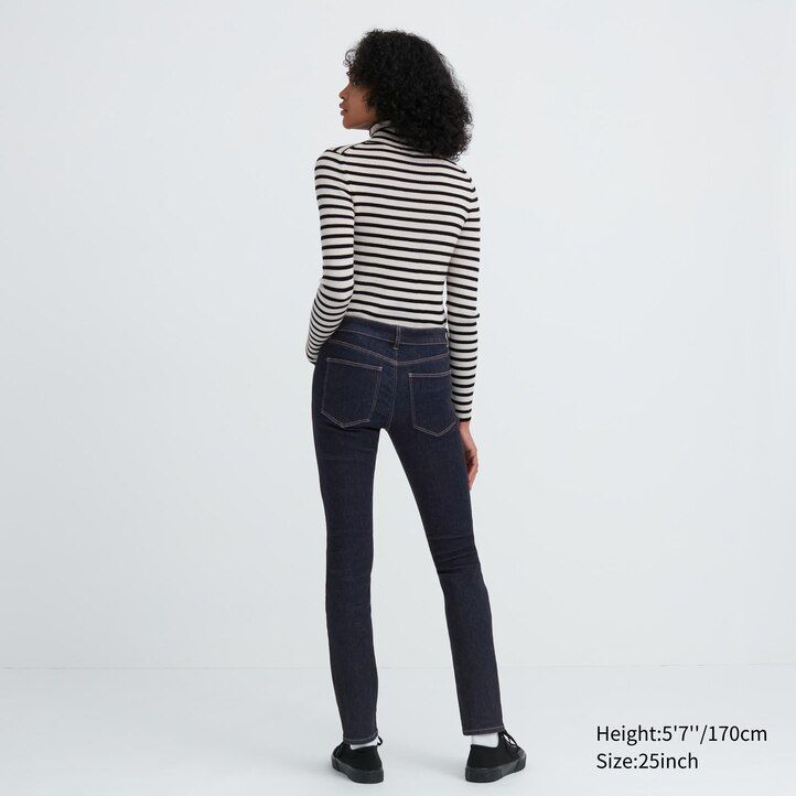 Ženske uniqlo ultra stretch skinny fit kavbojke bele barve