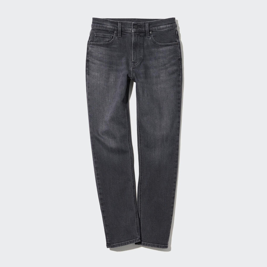 sive ženske kavbojke uniqlo slim fit ravne hlače