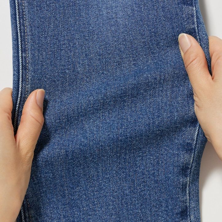 sive ženske kavbojke uniqlo slim fit ravne hlače