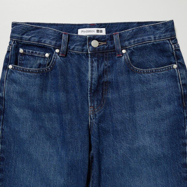 temno sive ženske kavbojke uniqlo slim fit ravne hlače