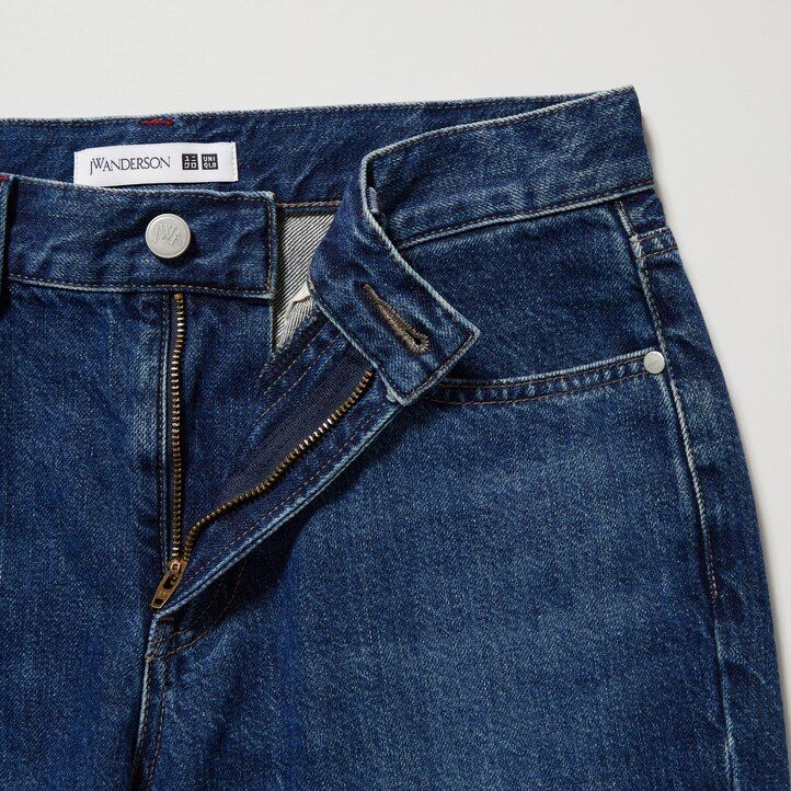 temno sive ženske kavbojke uniqlo slim fit ravne hlače