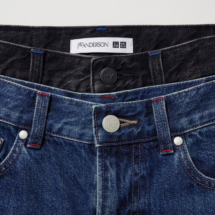 temno sive ženske kavbojke uniqlo slim fit ravne hlače