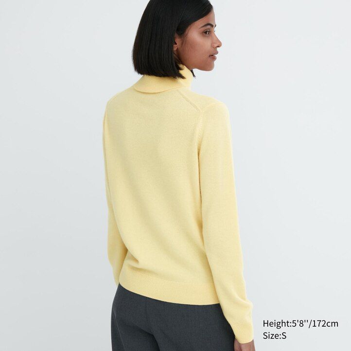 Ženski puloverji uniqlo 100pctshmere modri