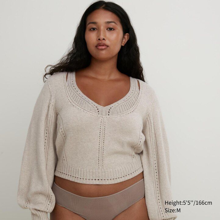 Ženski pleteni brezšivni rebrasti puloverji uniqlo 3d knit temno sivi