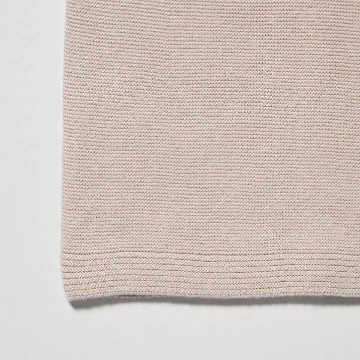 Ženski puloverji z okroglim izrezom uniqlo 3d knit brezšivni bombaž bele barve
