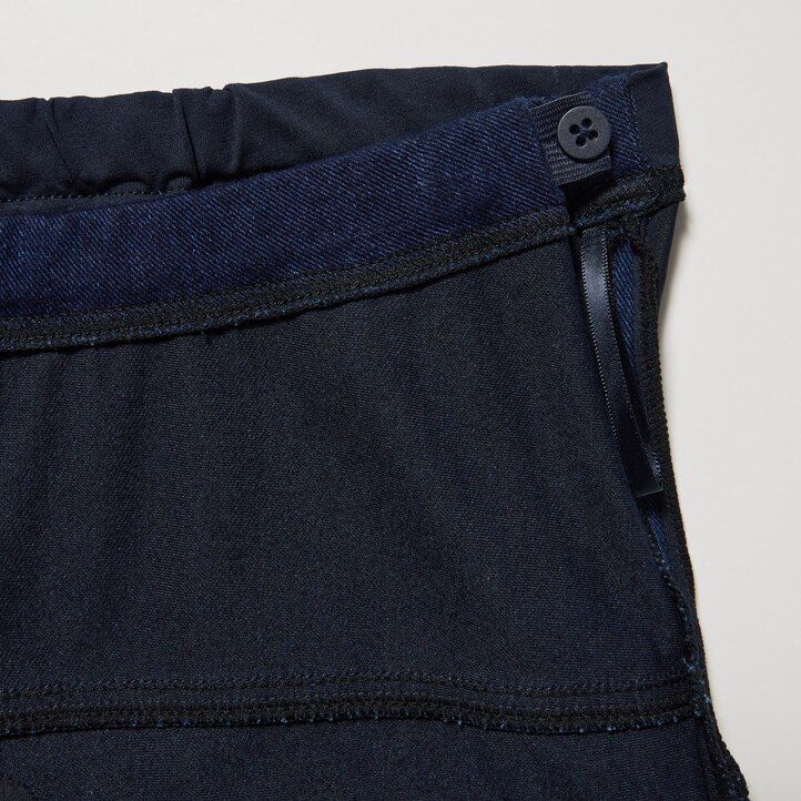 modra ženska ultra raztegljiva jeans oblačila za nosečnice uniqlo