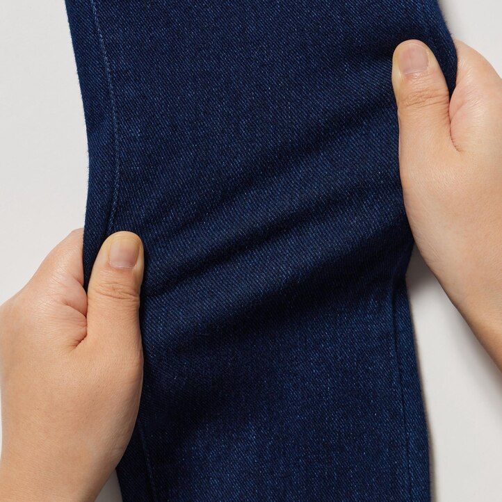 modra ženska ultra raztegljiva jeans oblačila za nosečnice uniqlo