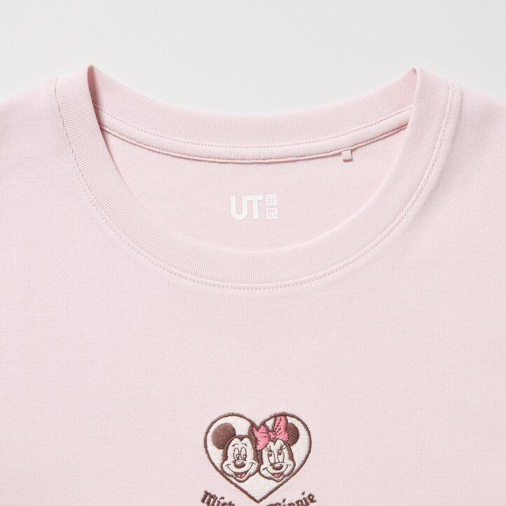 roza majice z grafiko uniqlo disney collection mini ut za ženske