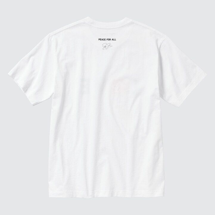 Ženske majice uniqlo peace for all graphic roger federer bele