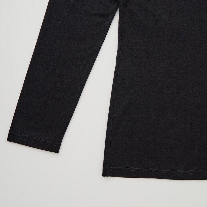 temno sive ženske termo majice z okroglim izrezom in rokavi uniqlo heattech