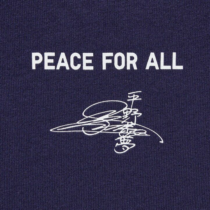 navy - Ženske majice uniqlo peace for all z grafiko ayumu hirano