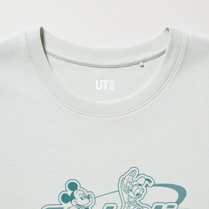 svetlo zelene ženske majice z grafiko uniqlo disney collection mini ut