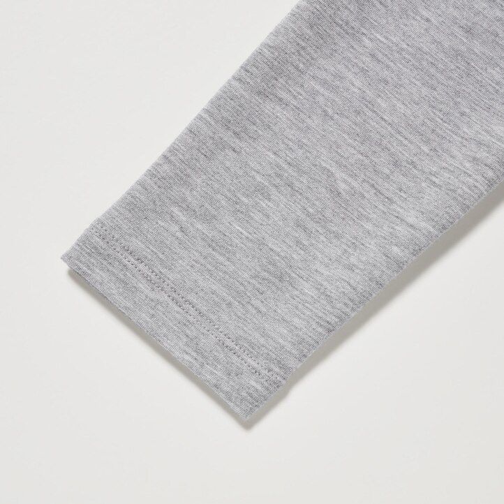 temno zelene termo majice uniqlo heattech extra warm cotton z okroglim izrezom in rokavi