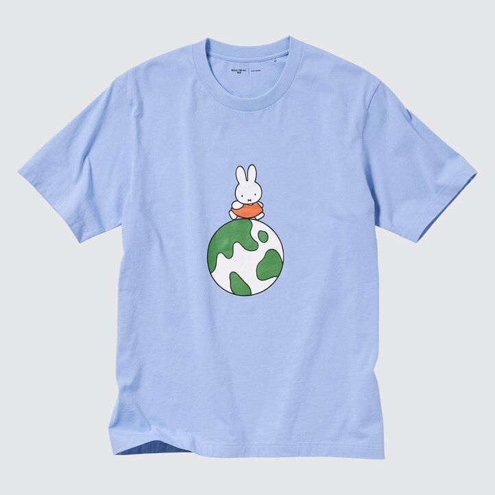 Ženske majice uniqlo peace for all graphic dick bruna modre